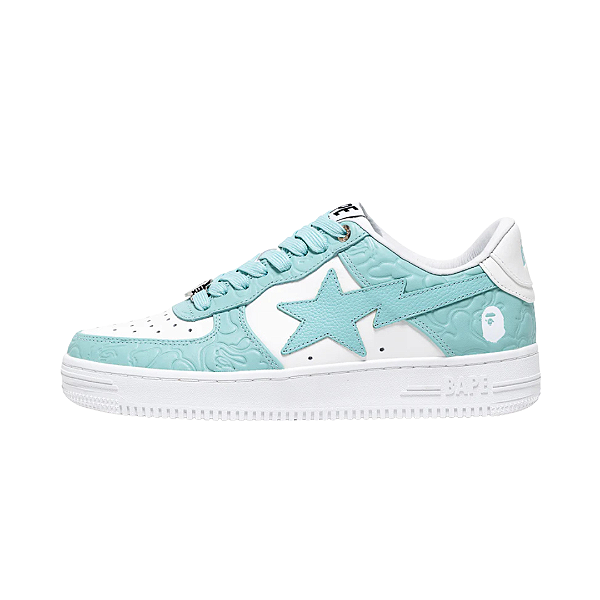 BAPE - Bapesta #4 Line Camo "White/Sax" -NOVO-