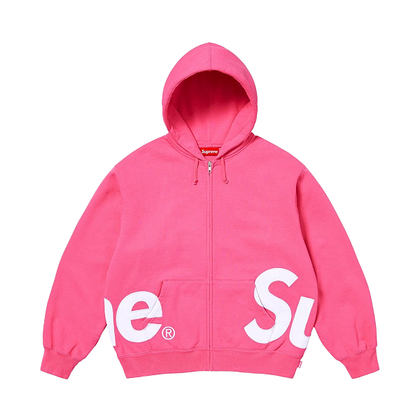 SUPREME - Moletom Big Logo Zip Up "Rosa" -NOVO-
