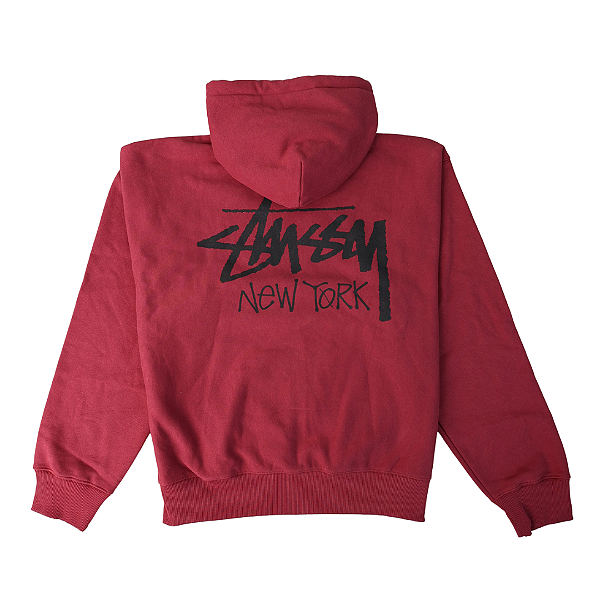 STUSSY - Moletom Stock New York Zip "Vermelho" -NOVO-