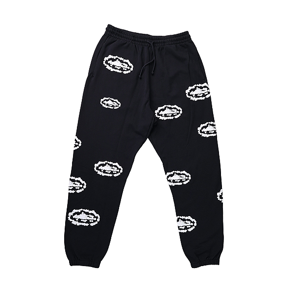 CORTEIZ x DENIM TEARS - Calça Cotton Wreath "Preto" -NOVO-