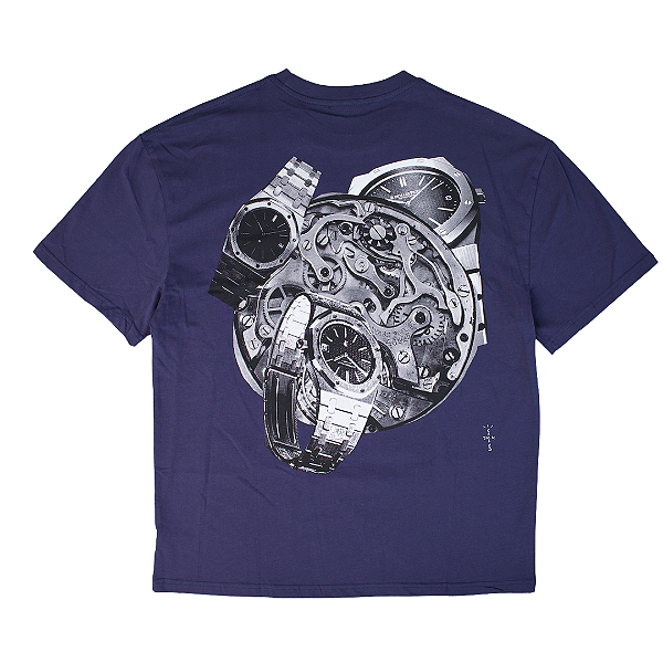 CACTUS JACK x AUDEMARS PIGUET - Camiseta Vintage Graphic "Azul Marinho" -NOVO