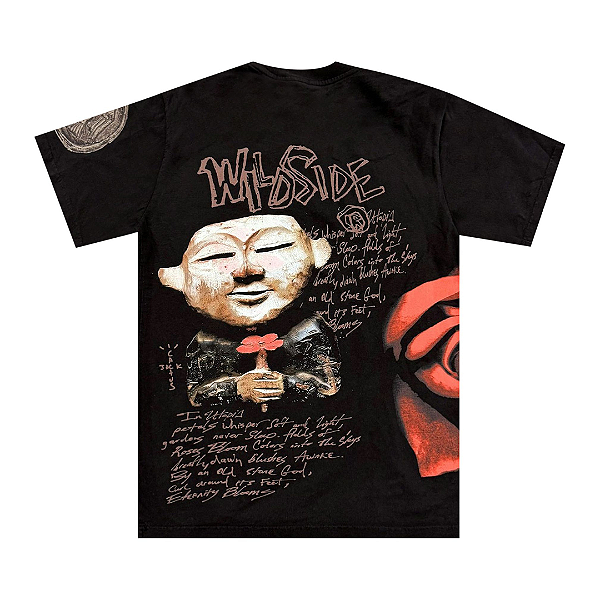 TRAVIS SCOTT x YOHJI YAMAMOTO - Camiseta Wildside "Preto" -NOVO-