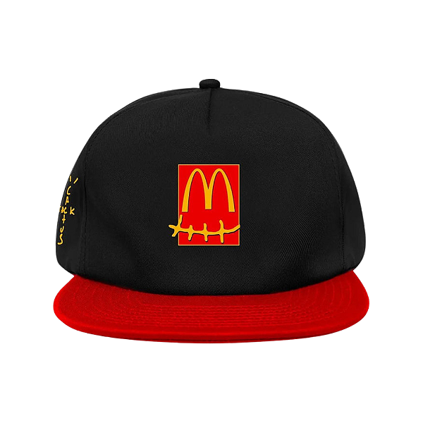 TRAVIS SCOTT x MC DONALD'S - Boné Smile "Preto" -NOVO-