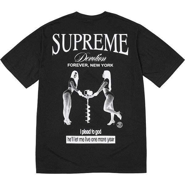 SUPREME - Camiseta Devotion "Preto" -NOVO-