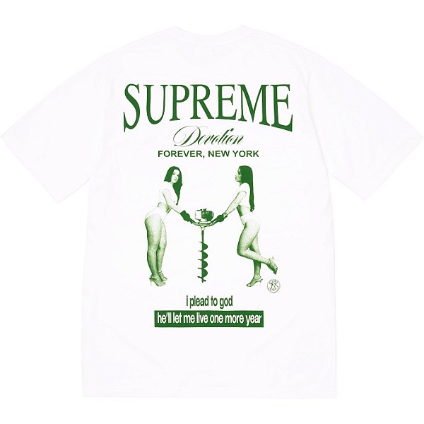 SUPREME - Camiseta Devotion "Branco" -NOVO-