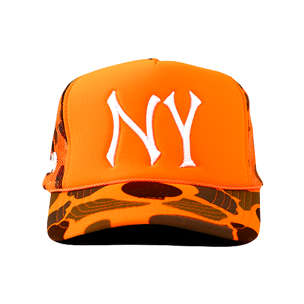 OMA DESIGN STUDIOS - Boné Trucker NY "Laranja" -NOVO-