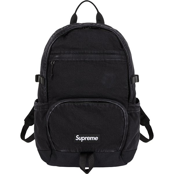 SUPREME - Mochila Denim FW25 "Preto" -NOVO-