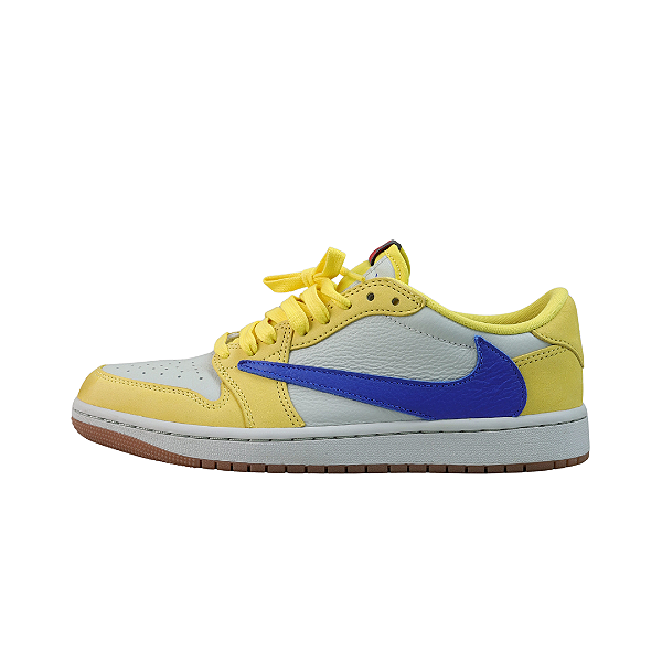 NIKE x TRAVIS SCOTT - Air Jordan 1 Low OG SP "Canary" (37,5 BR / 8 US) -USADO-
