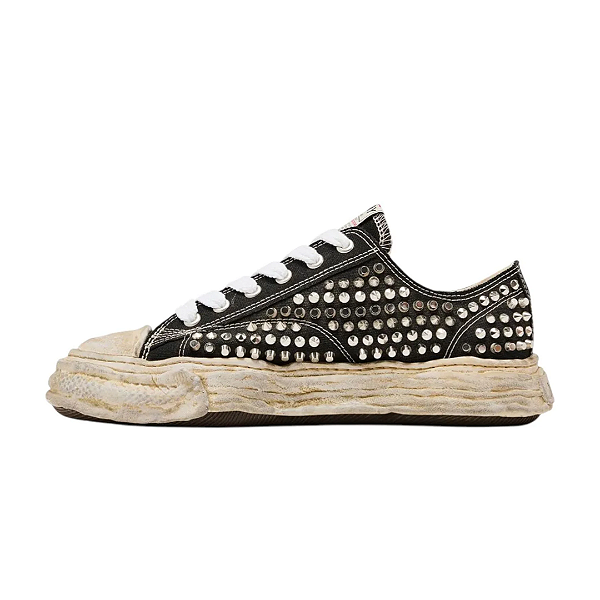 MAISON MIHARA YASUHIRO - Peterson 23 Og Sole Studded Canvas Low "Black" -NOVO-