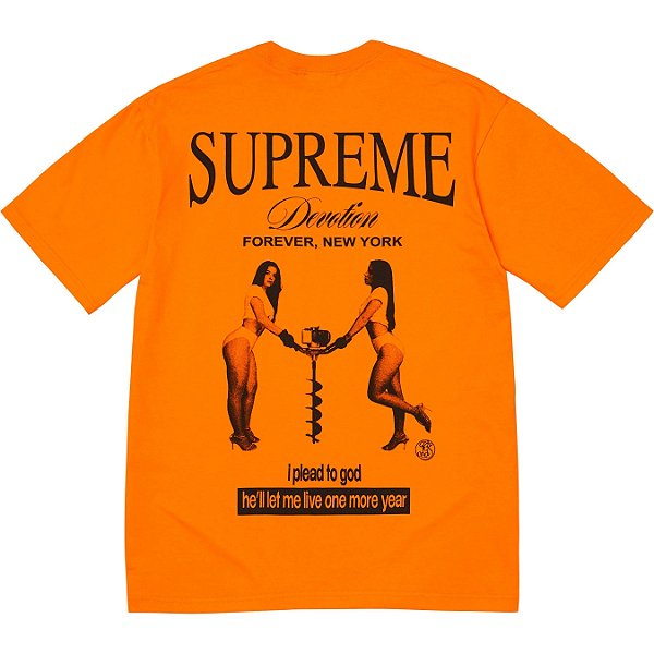 SUPREME - Camiseta Devotion "Laranja" -NOVO-