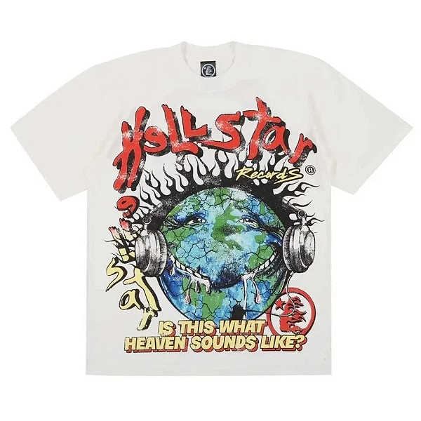 HELLSTAR - Camiseta On Earth "Branco" -NOVO-