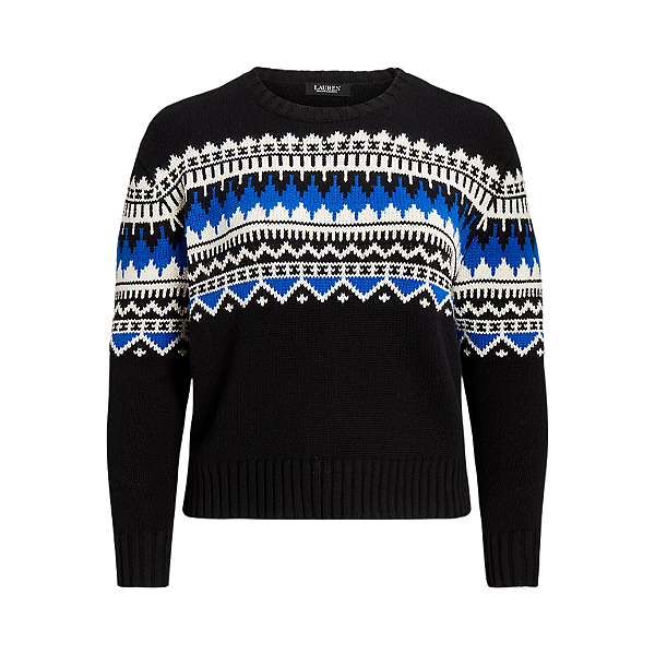 POLO RALPH LAUREN - Suéter Fair Isle Wool-Blend "Preto" -NOVO-