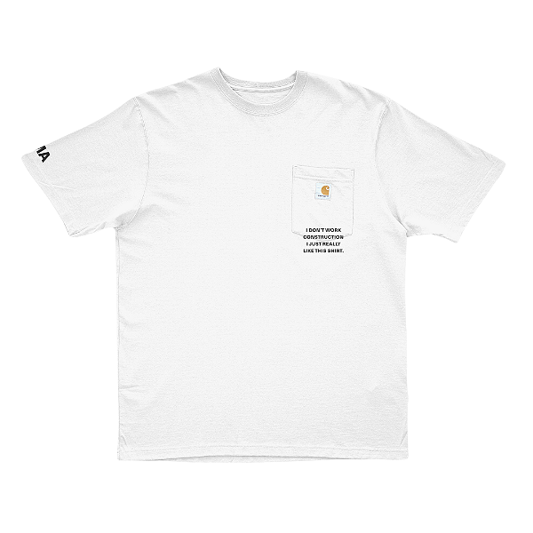 OMA DESIGN STUDIOS - Camiseta IDWC Carhartt "Branco" -NOVO-