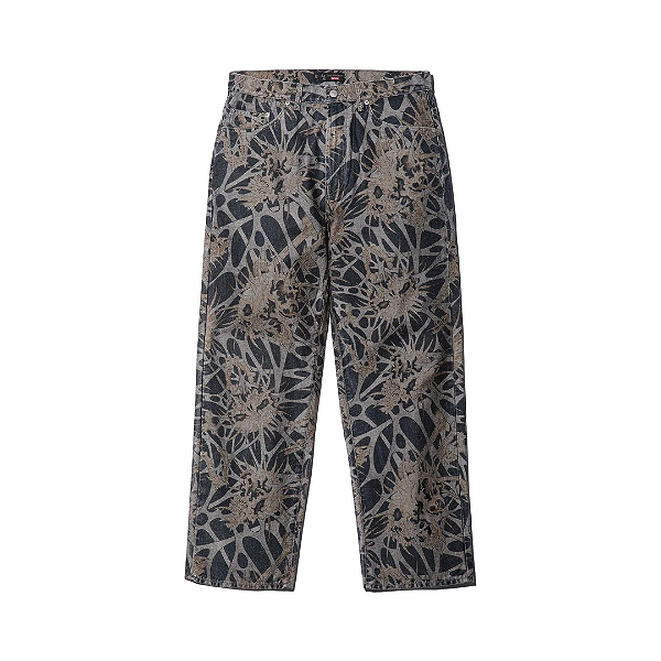 SUPREME x YOHJI YAMAMOTO - Calça Baggy Jean "Black Skull" -NOVO-