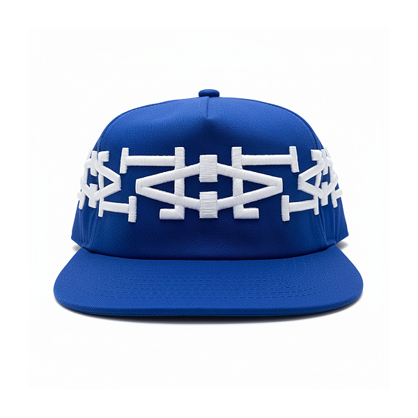 OMA DESIGN STUDIOS - Boné LA LA Crown  "Azul Royal" -NOVO-