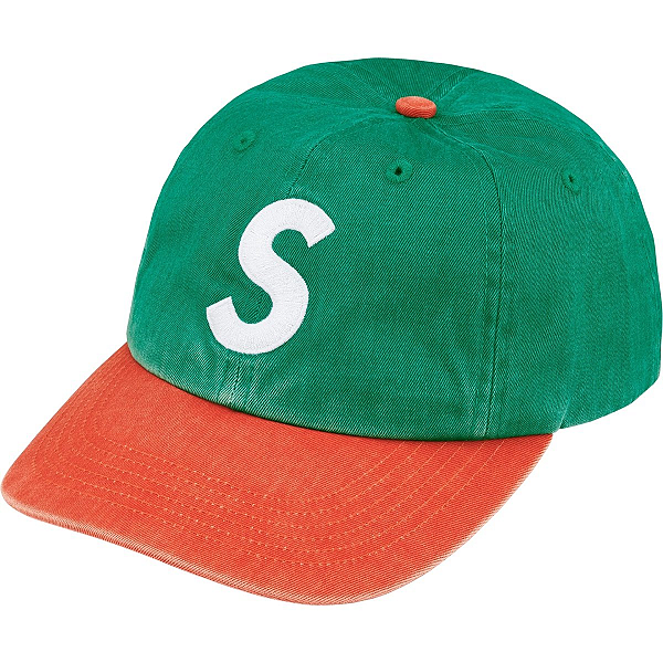 SUPREME - Boné Pigment Coated 2-Tone S Logo "Emerald" -NOVO-