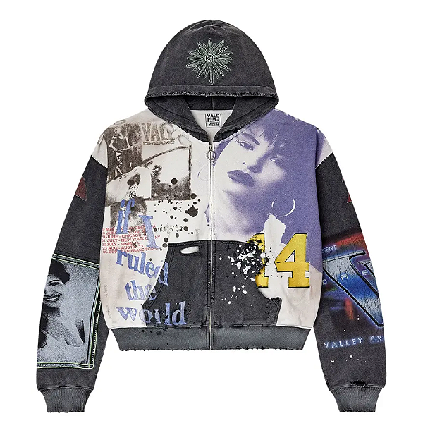 VALE LIVES FOREVER - Moletom Noise Zip Up "Preto" -NOVO-