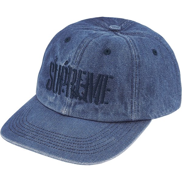 SUPREME - Boné 6-Panel Platter "Denim" -NOVO-