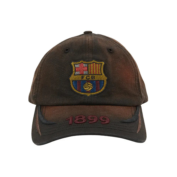TRAVIS SCOTT x FC BARCELONA - Boné 1899 Distressed "Marrom" -NOVO-
