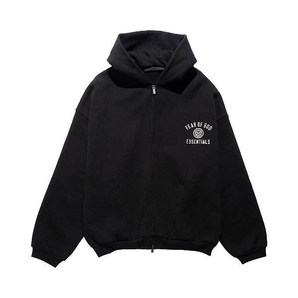 FEAR OF GOD - Moletom Essentials Heavy Full Zip "Black" -NOVO-