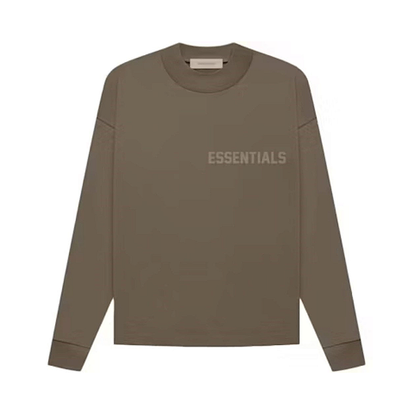 *** FEAR OF GOD - Camiseta Manga Longa Essentials "Wood" -NOVO-