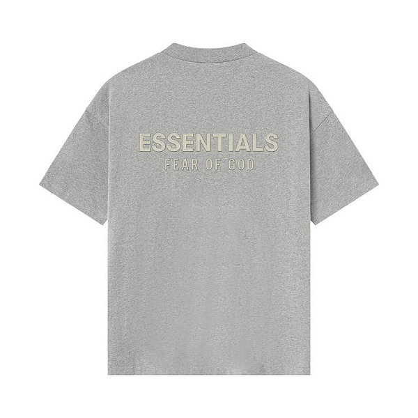 FEAR OF GOD - Camiseta Essentials Classic "Concrete Heather" -NOVO-
