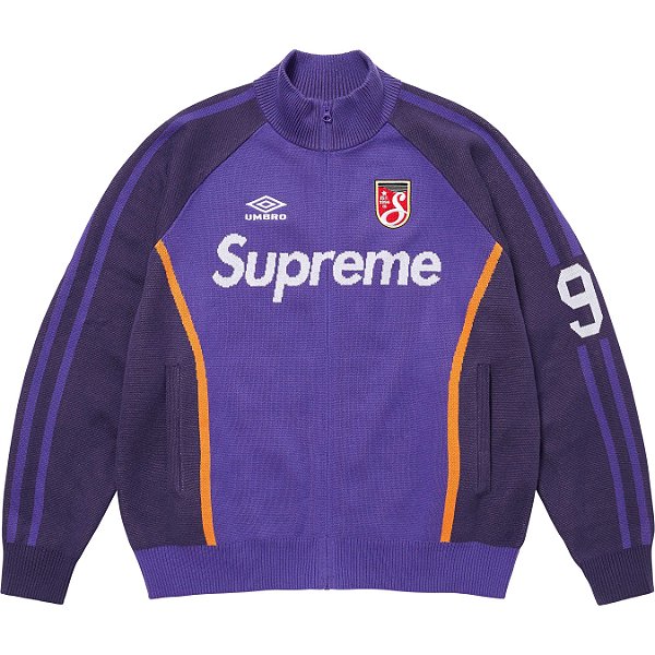 SUPREME x UMBRO - Suéter Zip Up "Roxo" -NOVO-