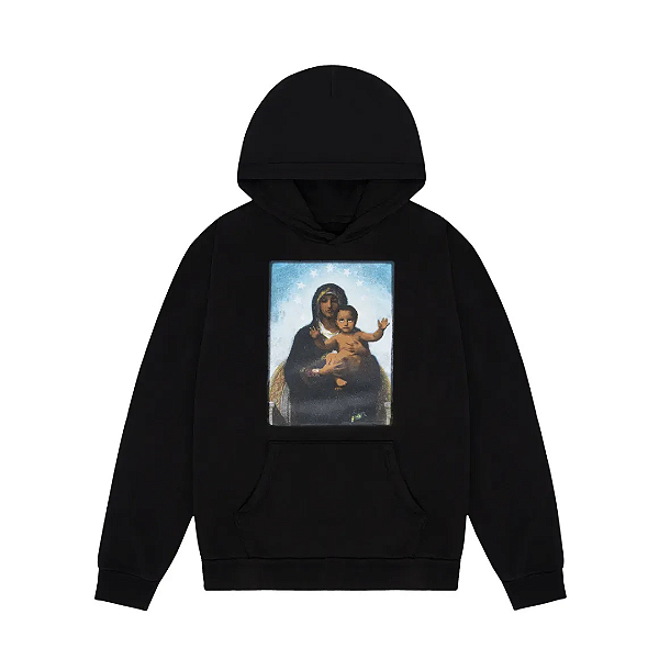 *** DENIM TEARS - Moletom in The Arms of The Black Madonna "Preto" -NOVO-