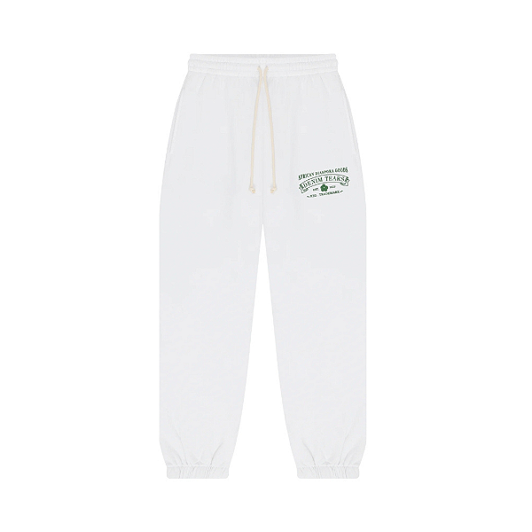 *** DENIM TEARS - Calça de Moletom ADG "Branco" -NOVO-