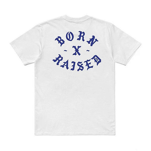 BORN X RAISED - Camiseta Rocker "Branco" -NOVO-