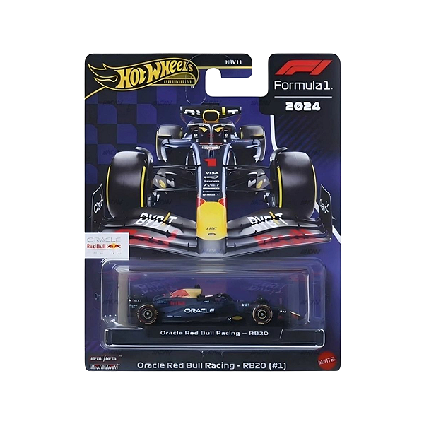HOT WHEELS - Carrinho Formula 1 (2024) Oracle Red Bull Racing RB20 #1 "Azul Escuro" -NOVO-