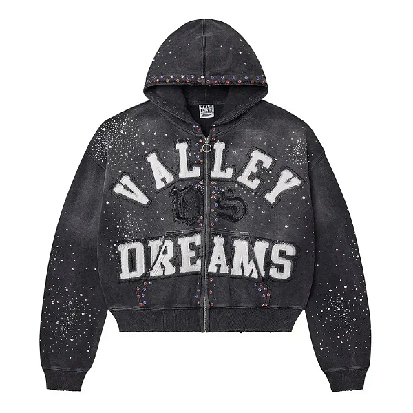 VALE LIVES FOREVER - Moletom Classico Zip Up "Preto" -NOVO-