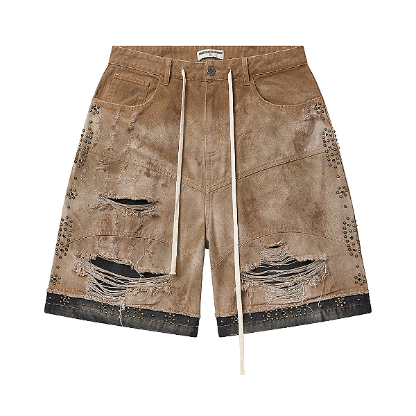 VALE LIVES FOREVER - Bermuda Double Jorts "Cream" -NOVO-