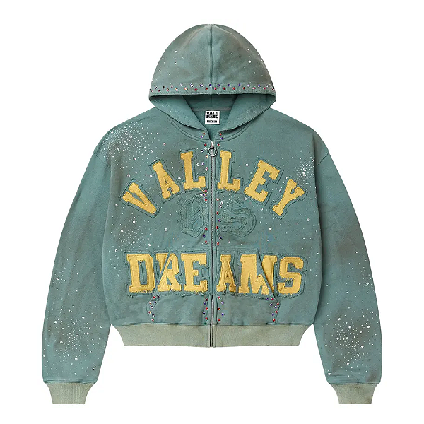 VALE LIVES FOREVER - Moletom Bank Zip Up "Verde" -NOVO-
