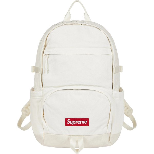 SUPREME - Mochila Denim FW25 "Branco" -NOVO-