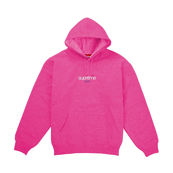 SUPREME - Moletom Classic Logo Miami Shop "Rosa" -NOVO-