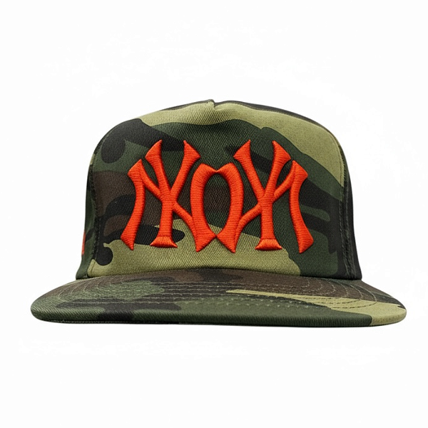 OMA DESIGN STUDIOS - Boné NY NY "Camo/Laranja" -NOVO-