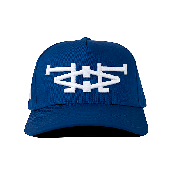 OMA DESIGN STUDIOS - Boné LA LA Side Curved Brim "Azul/Branco" -NOVO-