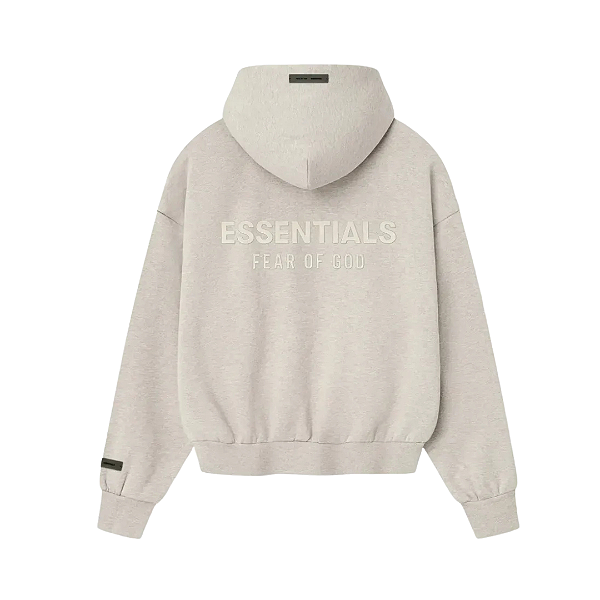 FEAR OF GOD - Moletom Essentials Classic Full Zip "Heather Stone" -NOVO-