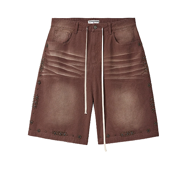 VALE LIVES FOREVER - Bermuda Forged Jorts "Marrom" -NOVO-