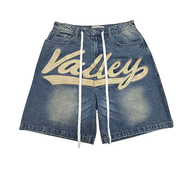 VALE LIVES FOREVER - Bermuda Valley Logo (Sample) "Denim" -NOVO-