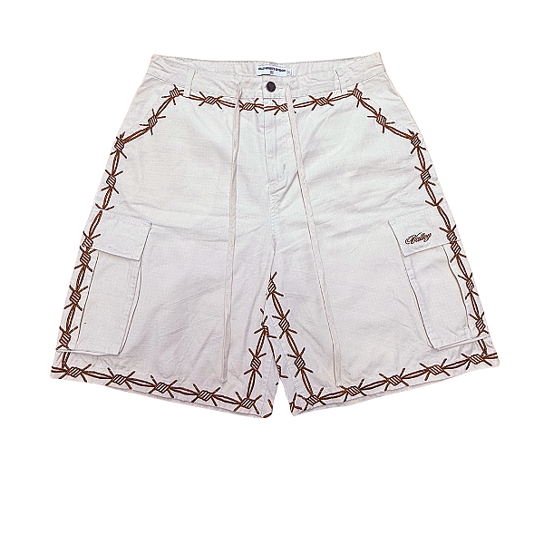 VALE LIVES FOREVER - Bermuda VA-1 Cargo Jorts (Sample) "Creme" -NOVO-