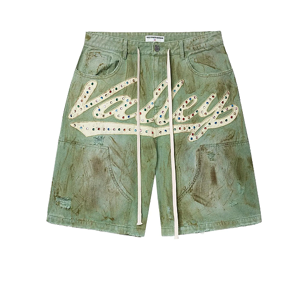 VALE LIVES FOREVER - Bermuda Skittles Jorts "Olive" -NOVO-