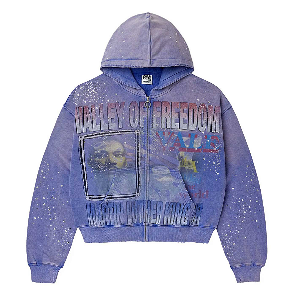 VALE LIVES FOREVER - Moletom Freedom Zip Up "Azul" -NOVO-