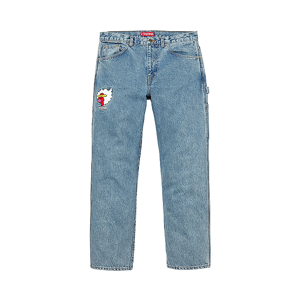 SUPREME - Calça Gonz Ramm Painter FW17 "Washed Denim" -NOVO-