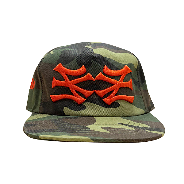 OMA DESIGN STUDIOS - Boné NY NY Side "Camo/Laranja" -NOVO-