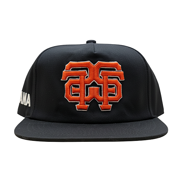 OMA DESIGN STUDIOS - Boné San Francisco "Preto/Laranja/Branco" -NOVO-