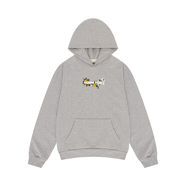 DENIM TEARS - Moletom Embroidered Floral "Cinza" -NOVO-