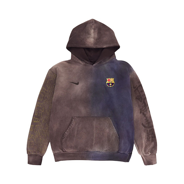 TRAVIS SCOTT x NIKE x FC BARCELONA - Moletom Split Dye Crest "Multi" -NOVO-