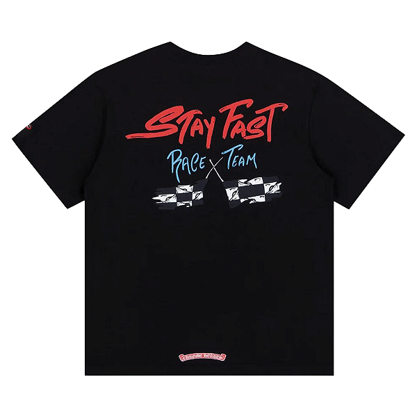 CHROME HEARTS - Camiseta Matty Boy Stay Fast "Preto" -NOVO-